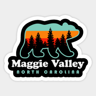 Maggie Valley North Carolina Mountain Town Vacation Sticker